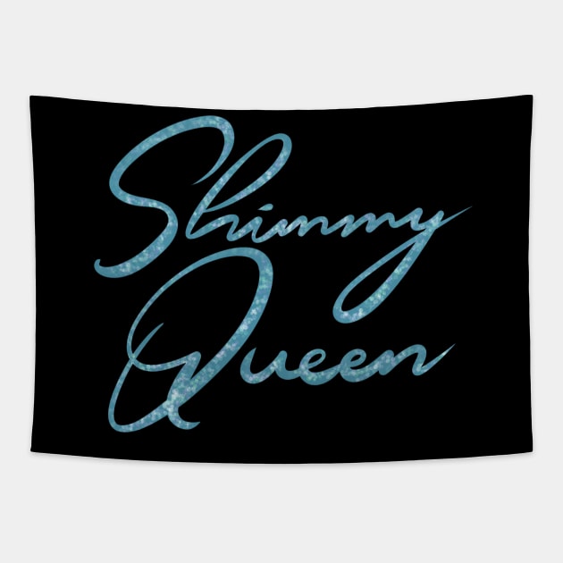 Shimmy Queen in Sparkly Blue Tapestry by Hip Scarves and Bangles