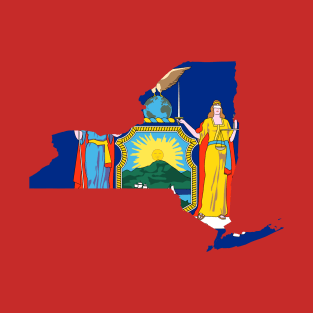 New York Flag Map T-Shirt