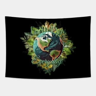 Earth Day Everyday Leaf and Floral Design Tapestry