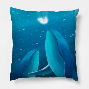 Dream Whale Lover In Sea Pillow