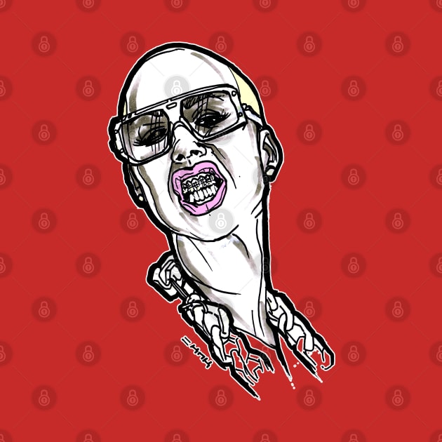 Amber Rose Grills Bling by sketchnkustom