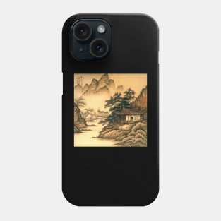 Chinese painting Mountains Phone Case