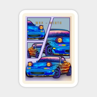 MX5 Miata Car Retro Magnet