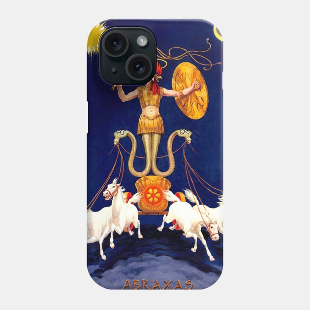 Gnostic ABRAXAS is Led by Four White Horses Phone Case by Star Scrunch