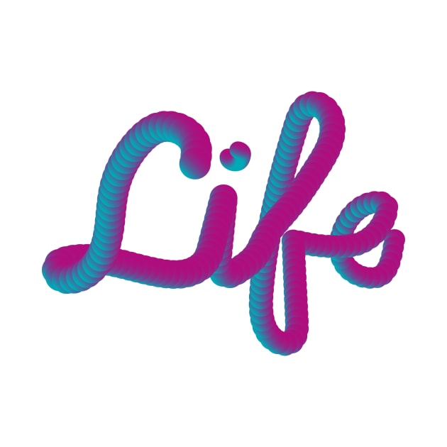 Letras en 3d "life" by magenta-dream