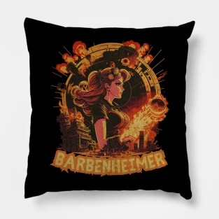 Retro Anime Barbie  Barbenheimer Pillow