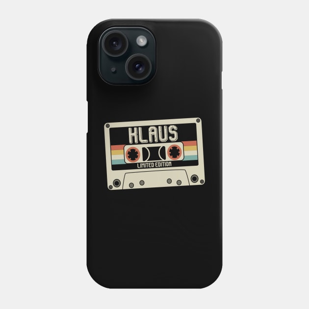 Klaus Name - Limited Edition - Vintage Style Phone Case by Debbie Art
