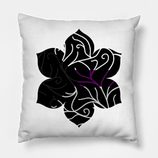 Black Velvet, Demisexual Flag Vines Pillow