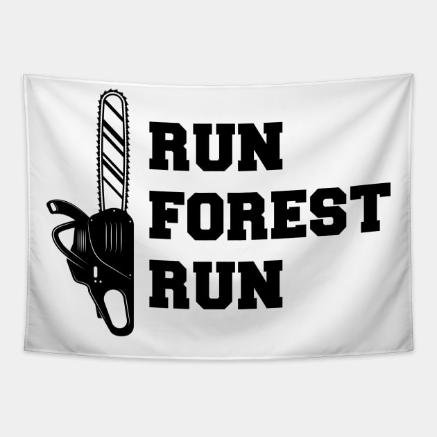 Lumberjack - Run Forest Run Tapestry by KC Happy Shop