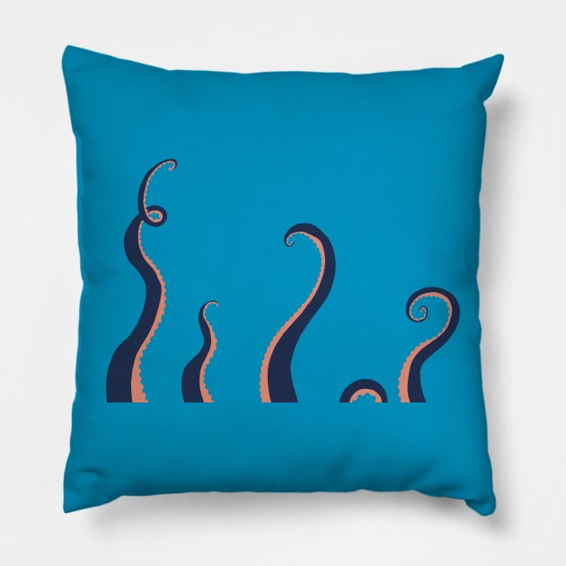 Tentacles Pillow by Teal & Turquoise