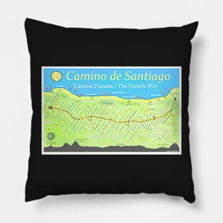 Camino de Santiago - Camino Frances / The French Way Pillow