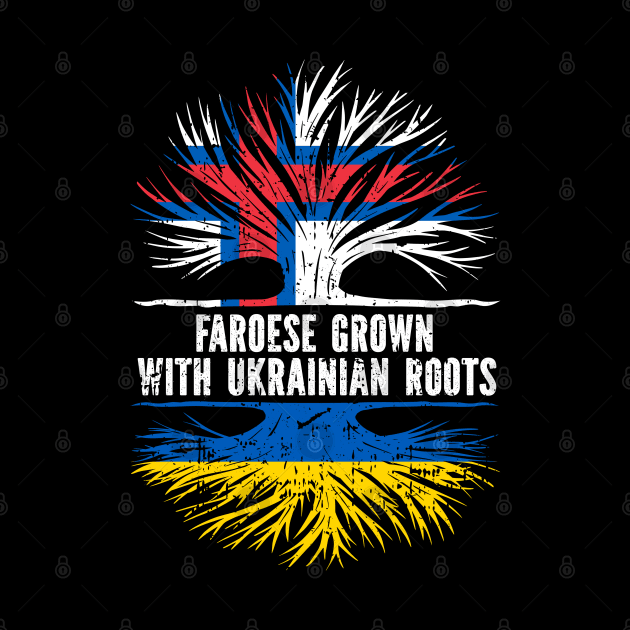 Faroese Grown with Ukrainian Roots Flag by silvercoin