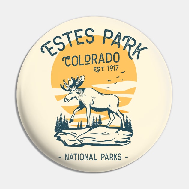 Estes Park Colorado National Park Moose Sunset Pin by Fitastic