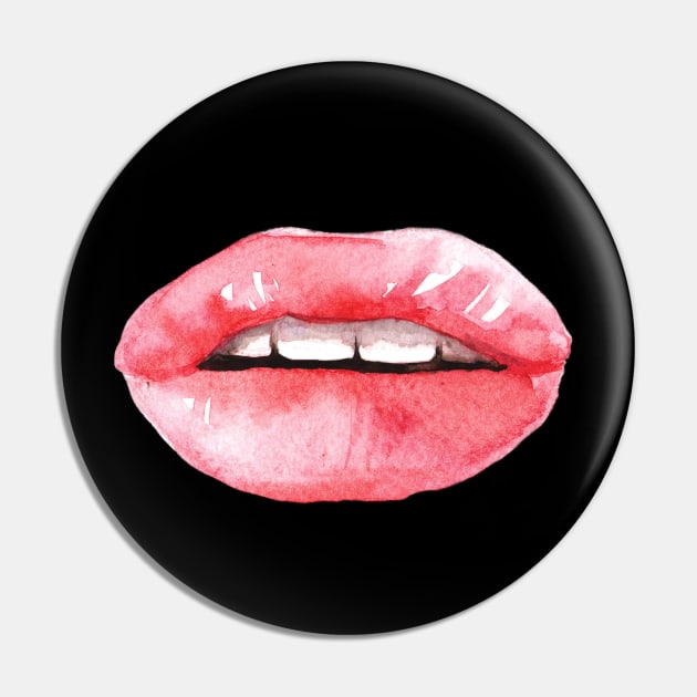 Watercolor fashion lips Pin by fears