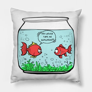 You Never Take Anywhere  - Aquatic Love Drama Pillow