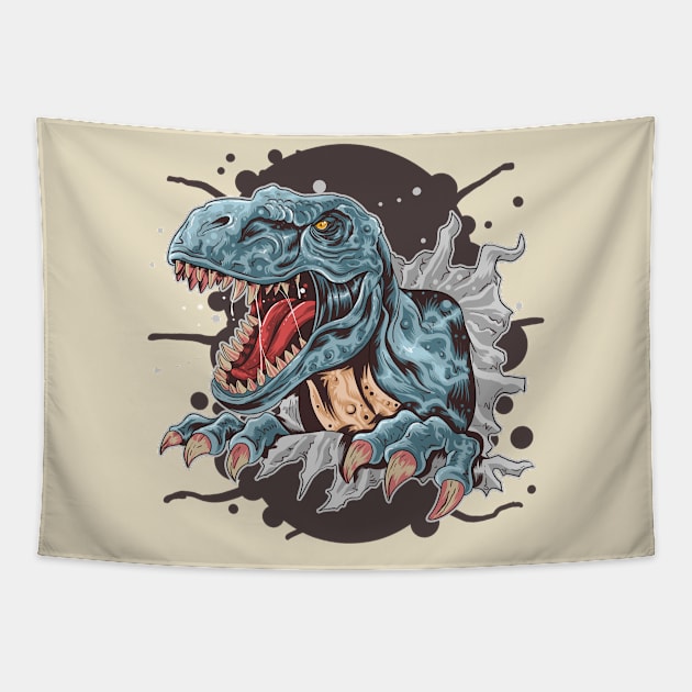 T-Rex Tapestry by STAR SHOP