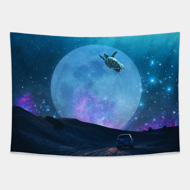 DEEP SEA GALAXY SPARKLE. Tapestry by LFHCS