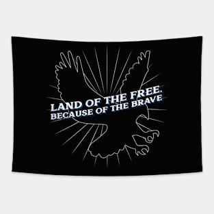 Land of the free, because of the brave Tapestry