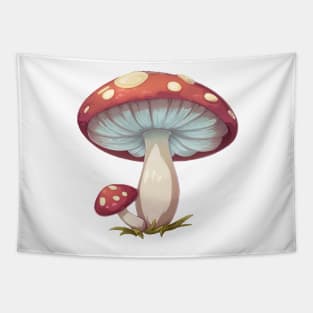 Cute Classic Red and White Mushroom Tapestry