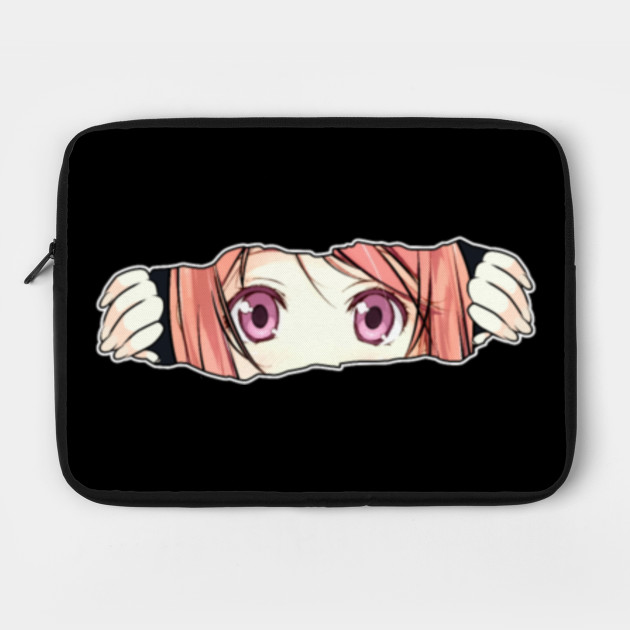 Anime Girl Big Eyes Anime And Manga Laptop Case Teepublic