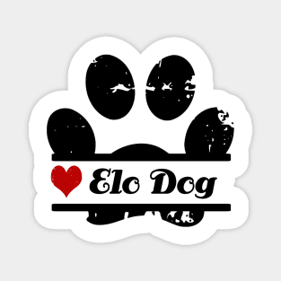 Elo dog paw print Magnet