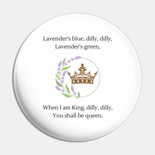 Lavender's blue dilly dilly nursery rhyme Pin