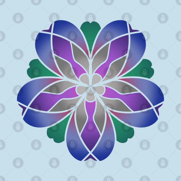 Floral Design - Blue Violet by SoraLorr