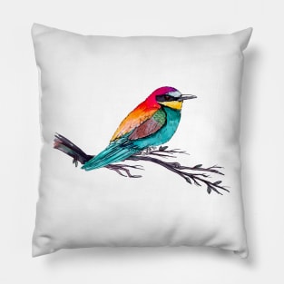 Exotic Bird Art Pillow