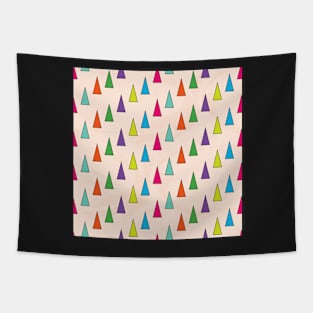 Colorful abstract triangles pattern Tapestry