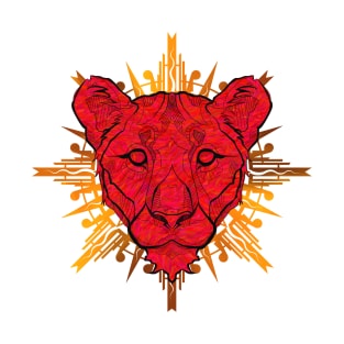 Lion Gold Colorful T-Shirt