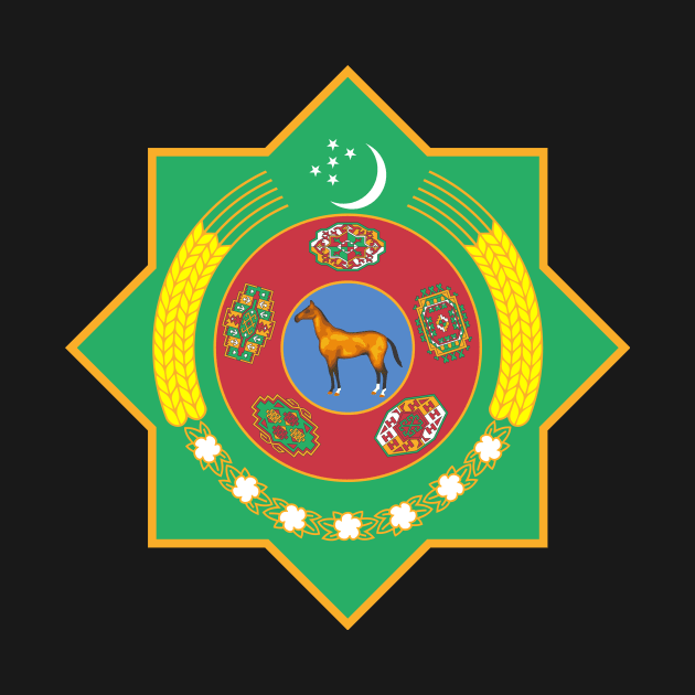 Emblem of Turkmenistan by Flags of the World