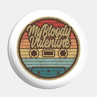 My Bloody Valentine Retro Cassette Pin