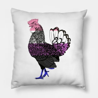 Chicken 3: Genderfluid Pride (2022) Pillow