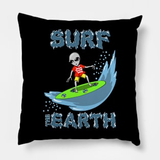 Surf The Earth Pillow