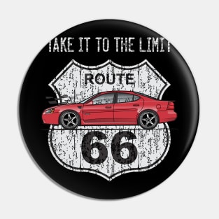 Route 66 Red 2 Pin