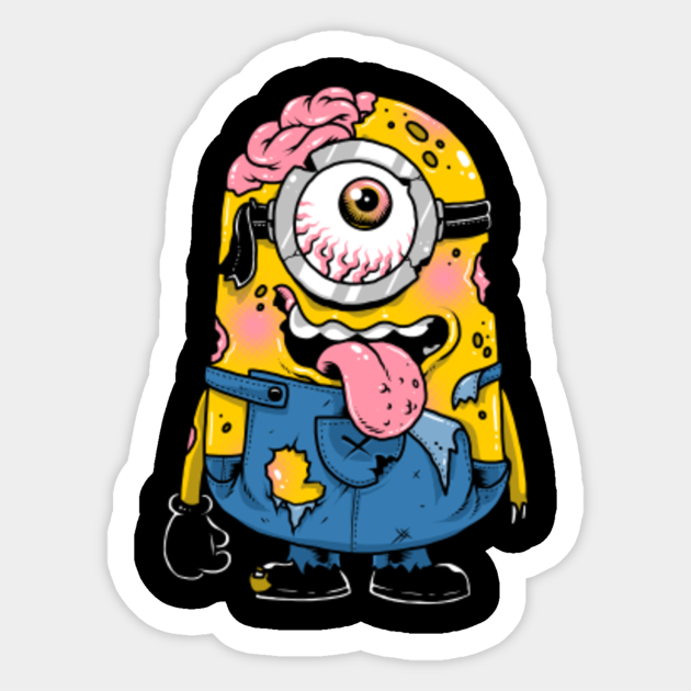 Minion Zombie Minion Zombie The Despicable Dead Aufkleber Teepublic De Including transparent png clip art, cartoon, icon, logo, silhouette, watercolors, outlines, etc. minion zombie