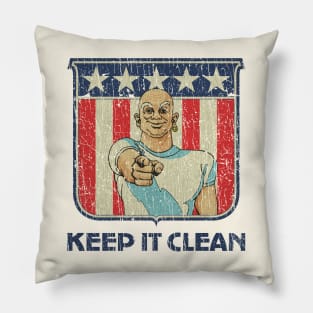 Keep it Clean America 1958 Pillow