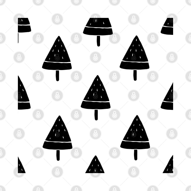 printmaking pattern black and white elements by NJORDUR