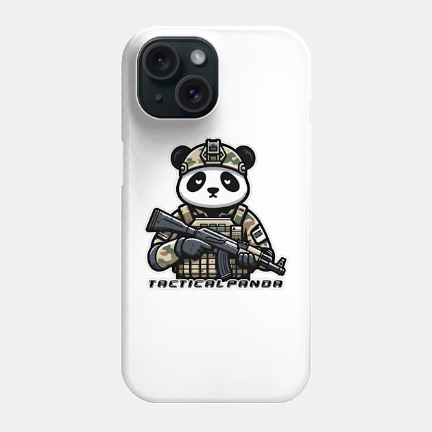 Tactical Panda Phone Case by Rawlifegraphic