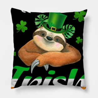 A Wee Bit Irish Today Sloth St Patrick's Day Pillow