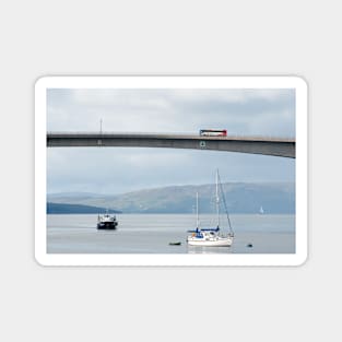 A bus passes over the Skye Bridge to Isle of Skye, Scotland Magnet