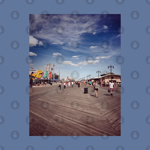 Coney Island Beach Boardwalk Brooklyn NYC by eleonoraingrid