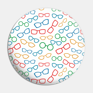 Colorful seamless pattern with glasses Pin