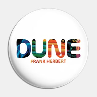 Retro desert dune Pin