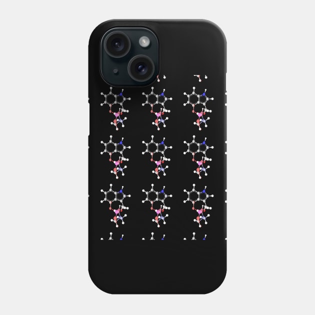 Psilocybin Molecule Phone Case by ChemECool