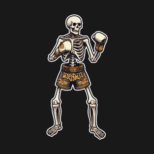 thai boxing skeleton T-Shirt