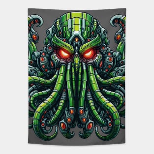 Biomech Cthulhu Overlord S01 D48 Tapestry