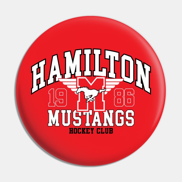 Hamilton Mustangs Pin by HeyBeardMon