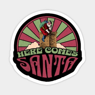 Here Comes Santa Magnet