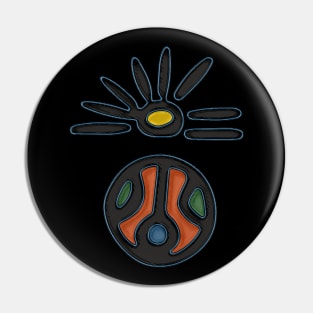 Taino Sun Symbol Pin